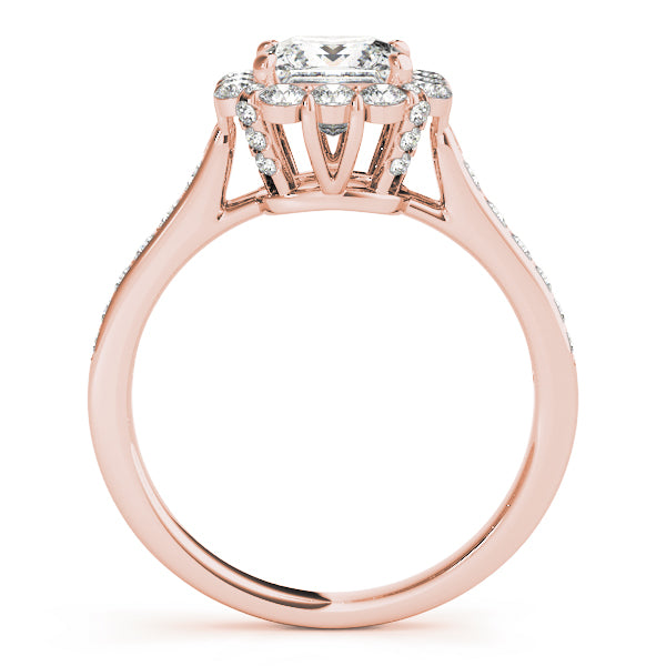 Halo Pavé Diamond Engagement Ring (5/8 ct. tw.)