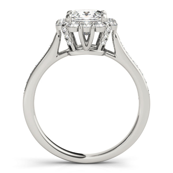 Halo Pavé Diamond Engagement Ring (3/8 ct. tw.)