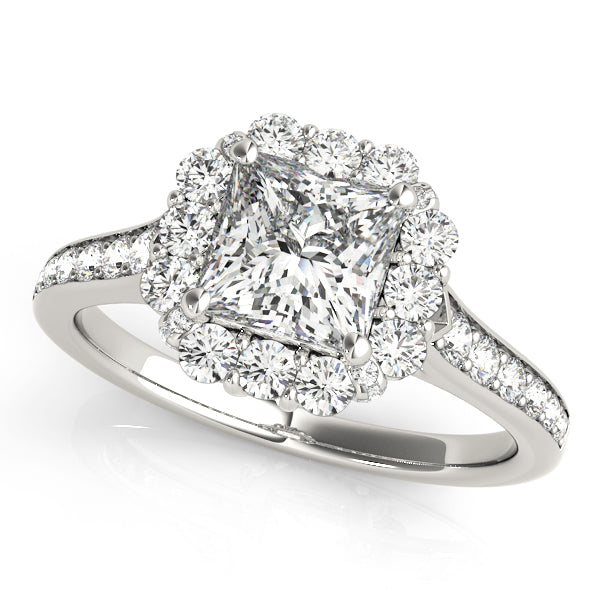 Halo Pavé Diamond Engagement Ring (5/8 ct. tw.)