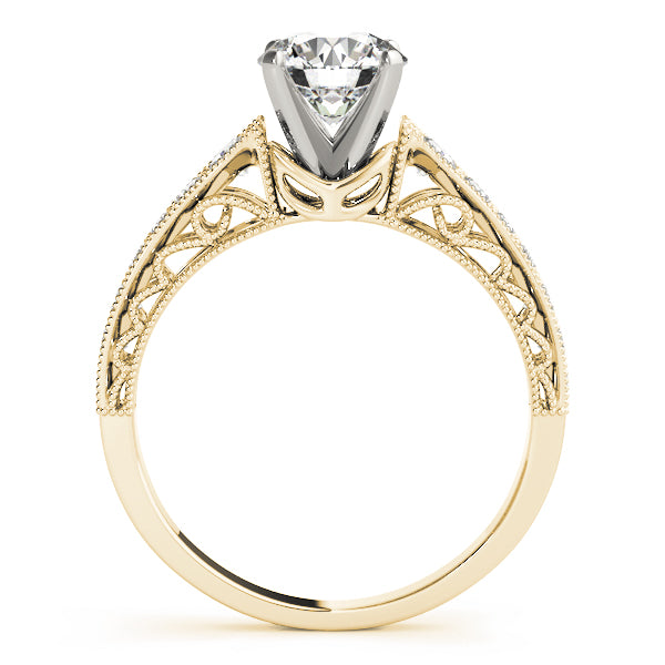 Milgrain Pavé Diamond Engagement Ring (1/3 ct. tw.)