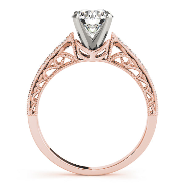 Milgrain Pavé Diamond Engagement Ring (1/3 ct. tw.)