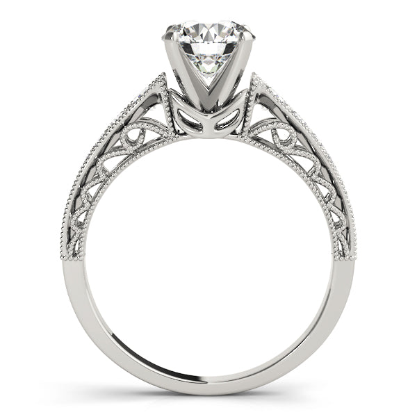 Milgrain Pavé Diamond Engagement Ring (1/3 ct. tw.)