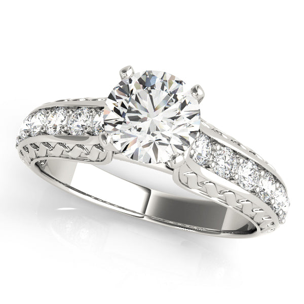 Channel-Set Diamond Engagement Ring (1/2 ct. tw.)