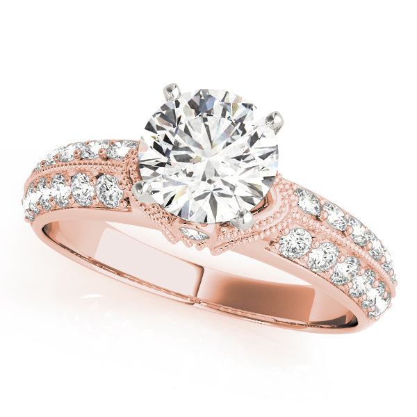 Vintage Pavé Milgrain Diamond Engagement Ring (1/2 ct. tw.)