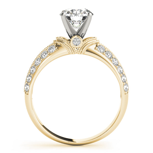 Vintage Pavé Milgrain Diamond Engagement Ring (1/2 ct. tw.)