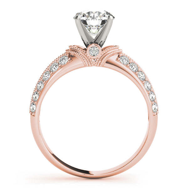 Vintage Pavé Milgrain Diamond Engagement Ring (1/2 ct. tw.)