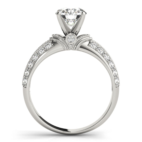 Vintage Pavé Milgrain Diamond Engagement Ring (1/2 ct. tw.)