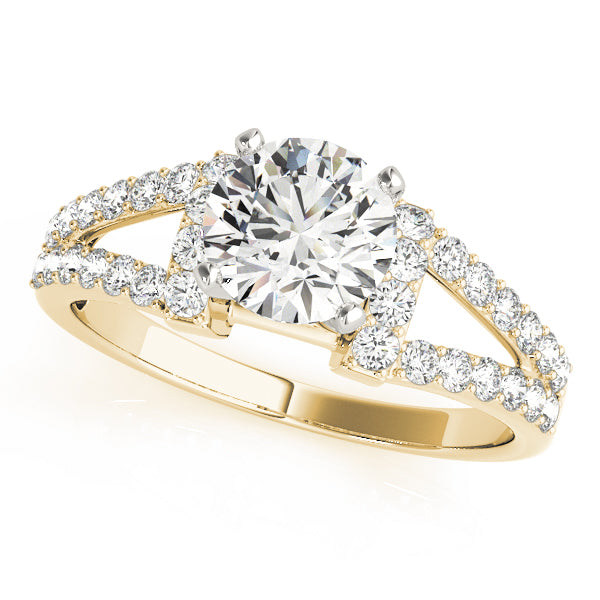 Split Shank Pavé Diamond Engagement Ring (1/3 ct. tw.)