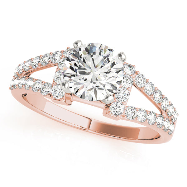 Split Shank Pavé Diamond Engagement Ring (1/3 ct. tw.)