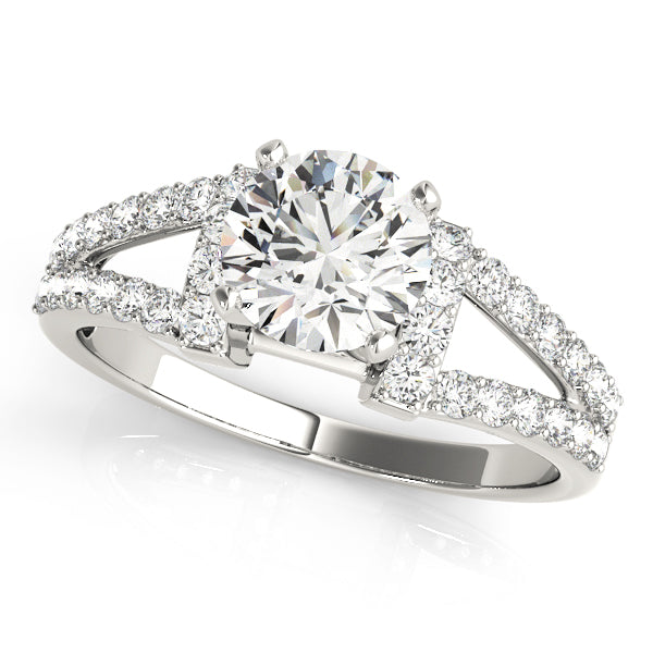 Split Shank Pavé Diamond Engagement Ring (1/3 ct. tw.)