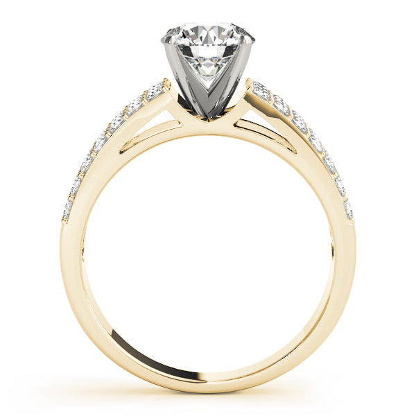 Triple Row Pavé Diamond Engagement Ring (3/8 ct. tw.)