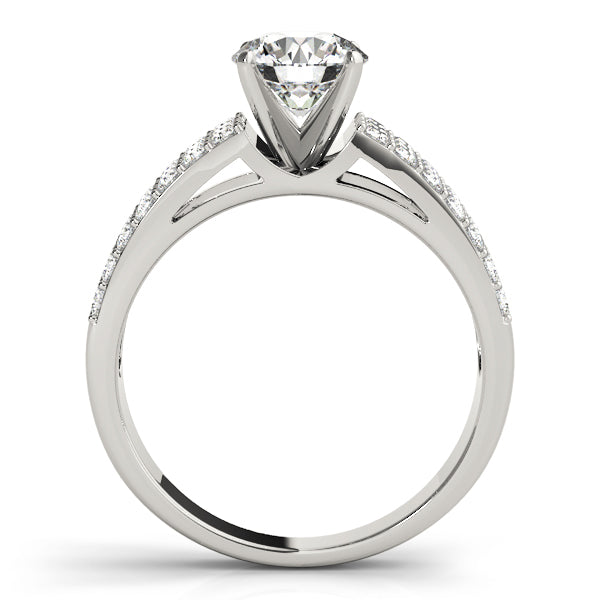 Triple Row Pavé Diamond Engagement Ring (3/8 ct. tw.)