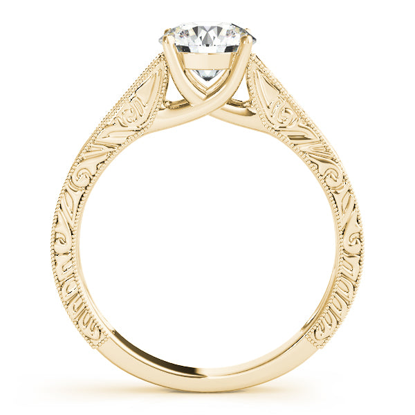 Vintage Engraved Engagement Ring (1 1/2 ct. tw.)