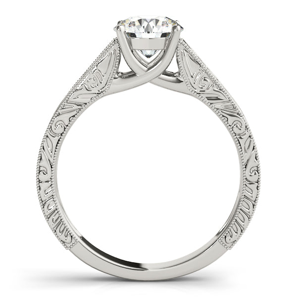 Vintage Engraved Engagement Ring (1 1/2 ct. tw.)