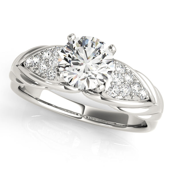 Cluster Pavé Diamond Engagement Ring (1/4 ct. tw.)