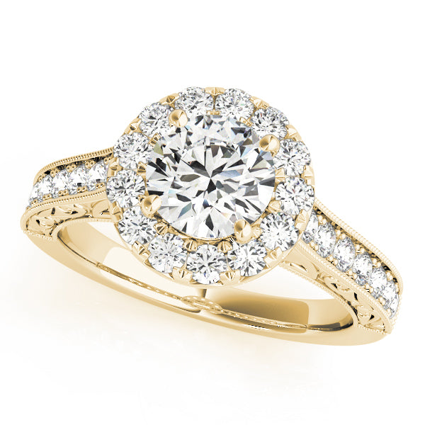 Halo Diamond Engagement Ring (1/2 ct. tw.)