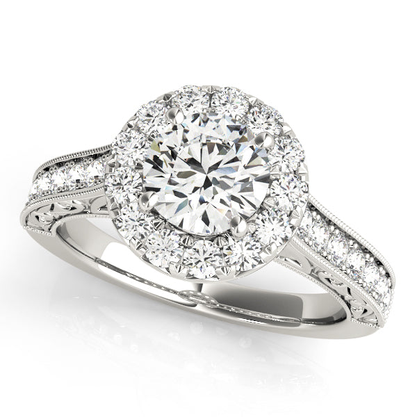 Halo Diamond Engagement Ring (1/2 ct. tw.)