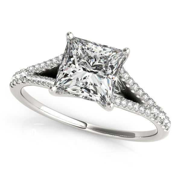 Split Shank Pavé Diamond Engagement Ring (1/4 ct. tw.)