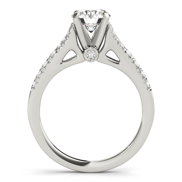 Graduated Channel-Set Diamond Engagement Ring (3/8 ct. tw.)