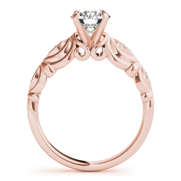 Sculpted Marquise Motif Diamond Engagement Ring (1/20 ct. tw.)