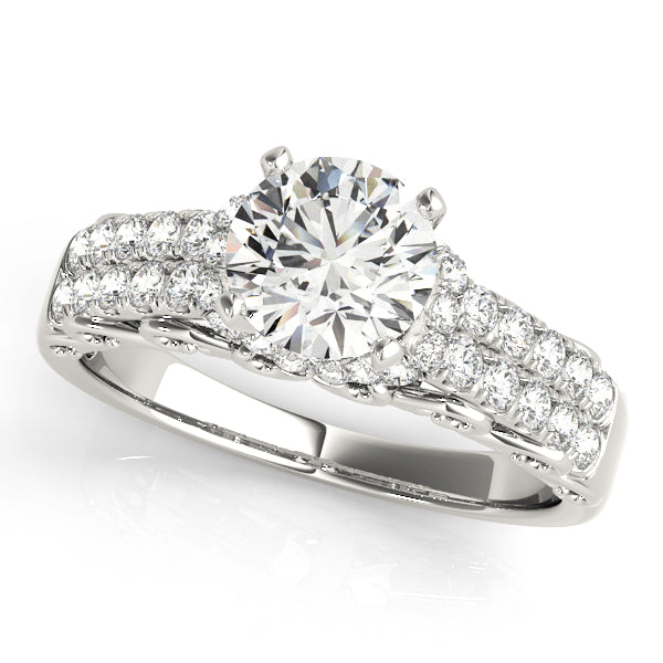 Split Shank Pavé Diamond Engagement Ring (1/3 ct. tw.)