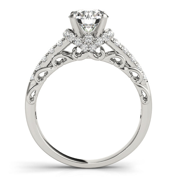 Split Shank Pavé Diamond Engagement Ring (1/3 ct. tw.)