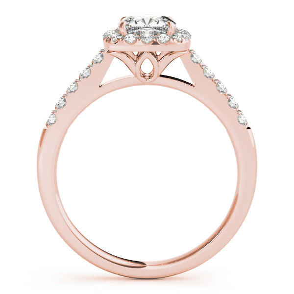 Cushion Halo Pavé Diamond Engagement Ring (3/8 ct. tw.)