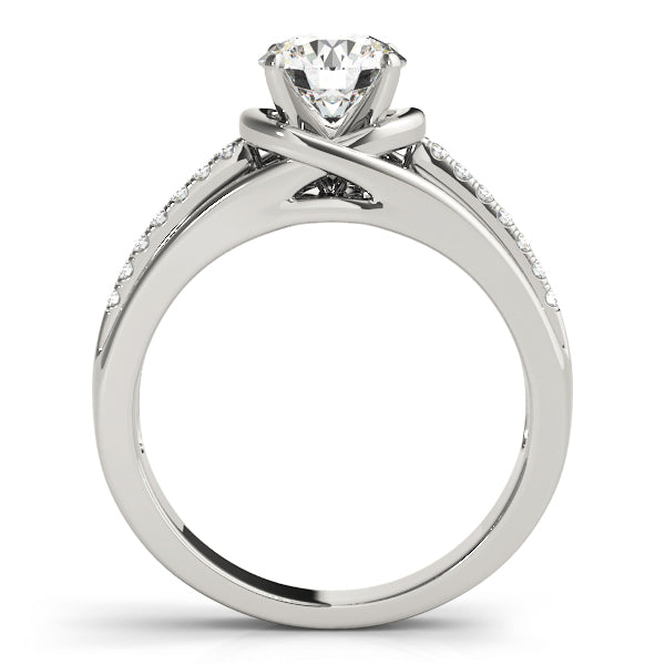 Channel-Set Split Shank Diamond Engagement Ring (1/10 ct. tw.)