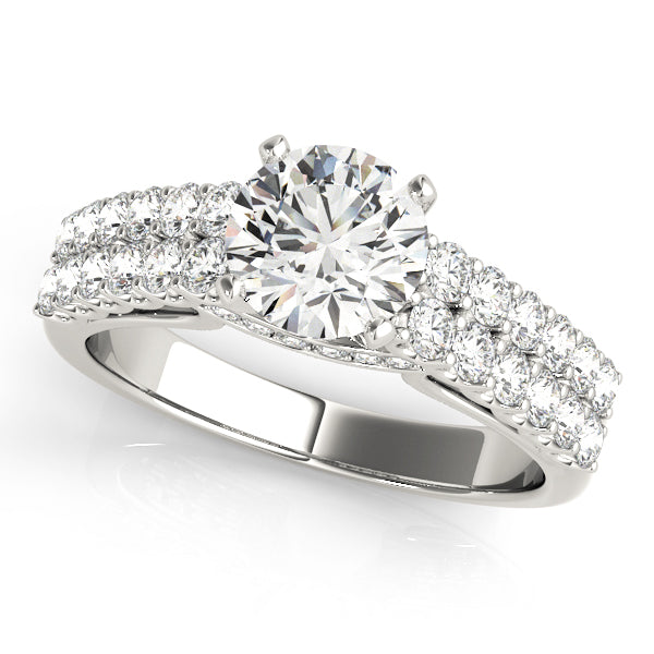 Double Row Pavé Diamond Engagement Ring (1/2 ct. tw.)