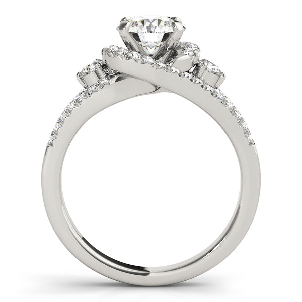 Split Shank Halo Pavé Diamond Engagement Ring (3/4 ct. tw.)