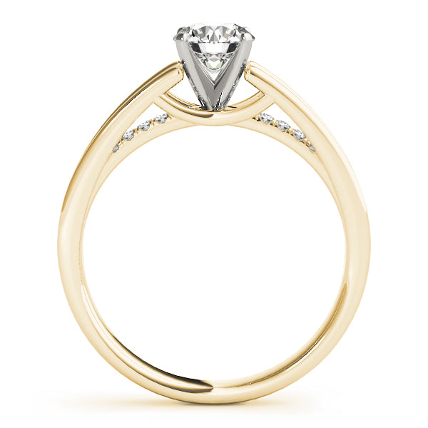 Split Shank Channel-Set Diamond Engagement Ring (1/20 ct. tw.)