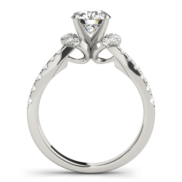 Classic Twin Side Diamond Engagement Ring (1/3 ct. tw.)