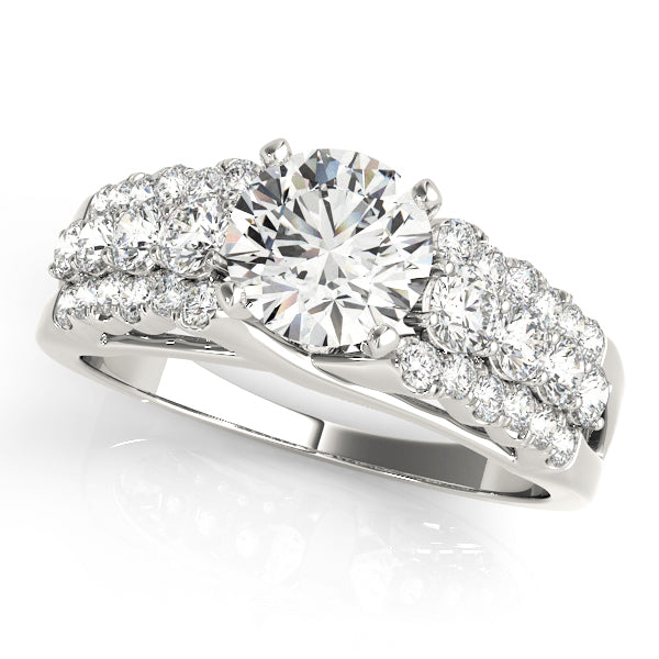 Graduated Split Shank Diamond Engagement Ring (5/8 ct. tw.)