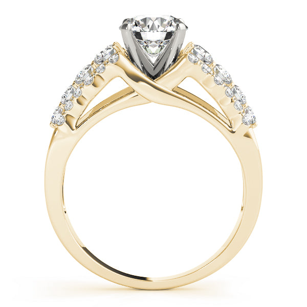 Graduated Split Shank Diamond Engagement Ring (5/8 ct. tw.)