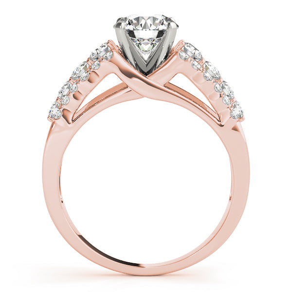 Graduated Split Shank Diamond Engagement Ring (5/8 ct. tw.)