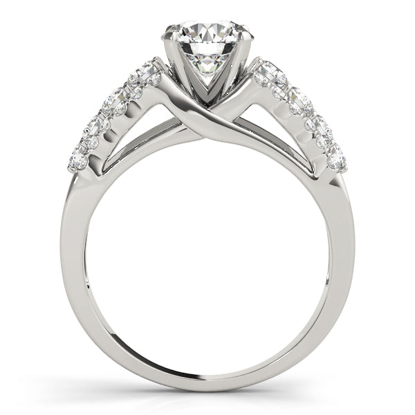 Graduated Split Shank Diamond Engagement Ring (5/8 ct. tw.)