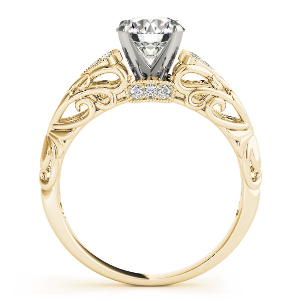 Romantic Pavé Diamond Engagement Ring (1/10 ct. tw.)