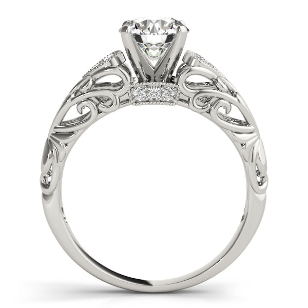 Romantic Pavé Diamond Engagement Ring (1/10 ct. tw.)