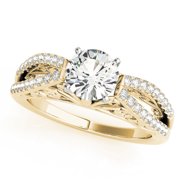 Tessere Split Shank Pavé Diamond Engagement Ring (1/4 ct. tw.)
