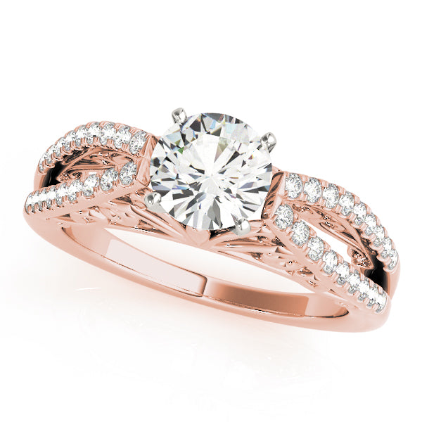 Tessere Split Shank Pavé Diamond Engagement Ring (1/4 ct. tw.)