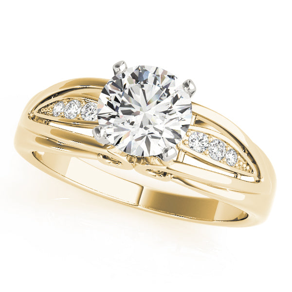 Split Shank Diamond Engagement Ring (1/20 ct. tw.)
