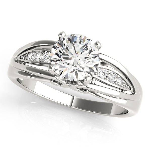 Split Shank Diamond Engagement Ring (1/20 ct. tw.)