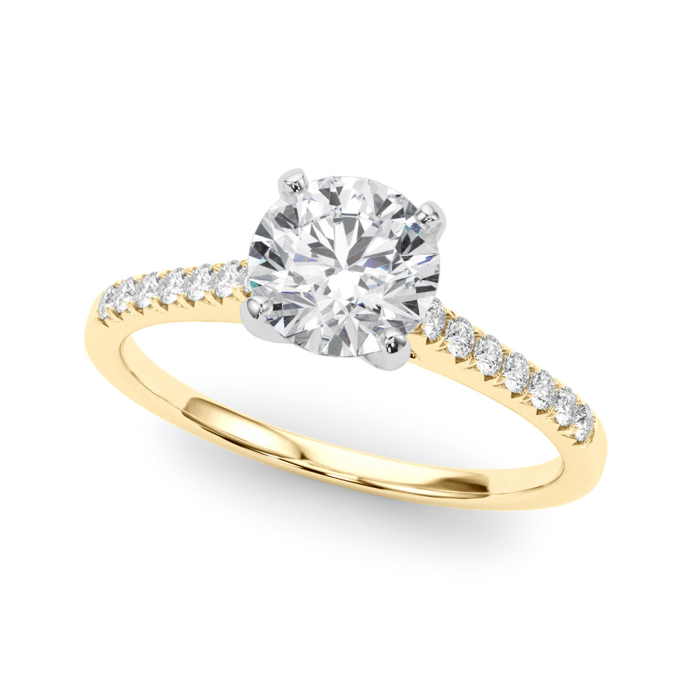 Petite Pavé Diamond Engagement Ring (1/10 ct. tw.)
