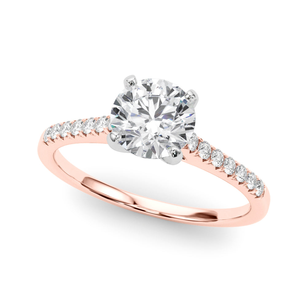 Petite Pavé Diamond Engagement Ring (1/10 ct. tw.)