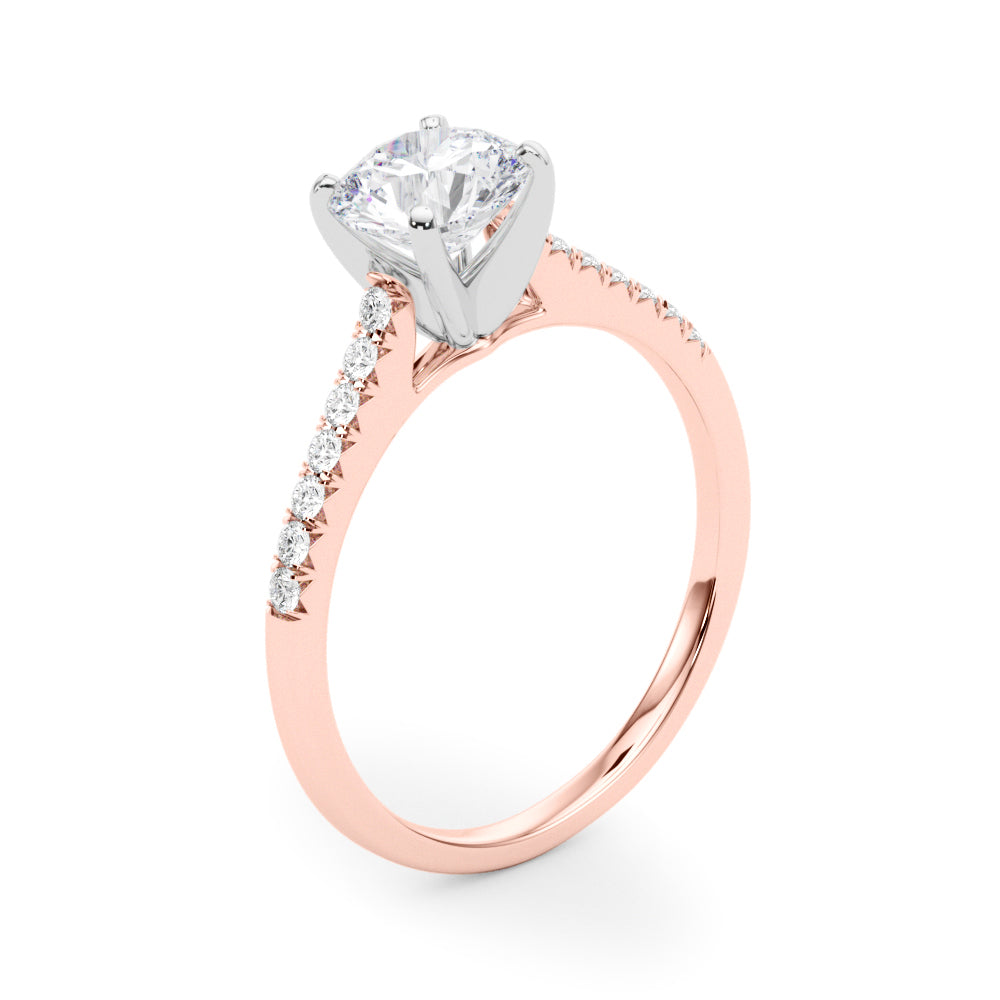 Petite Pavé Diamond Engagement Ring (1/10 ct. tw.)
