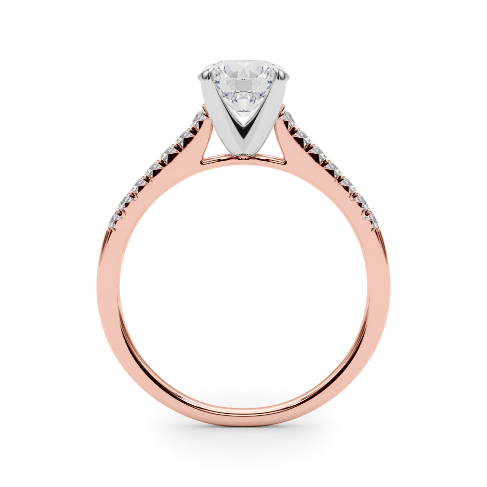 Petite Pavé Diamond Engagement Ring (1/10 ct. tw.)