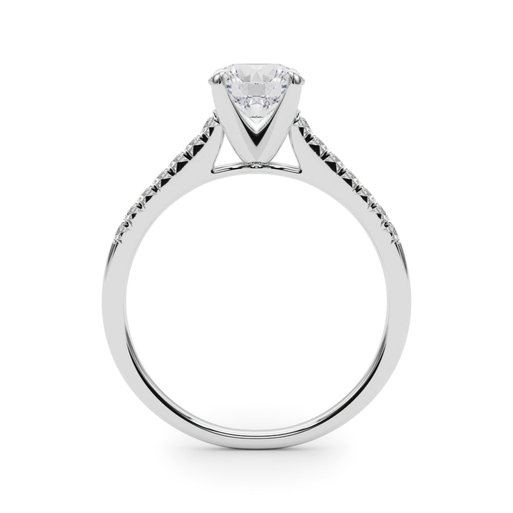 Petite Pavé Diamond Engagement Ring (1/10 ct. tw.)