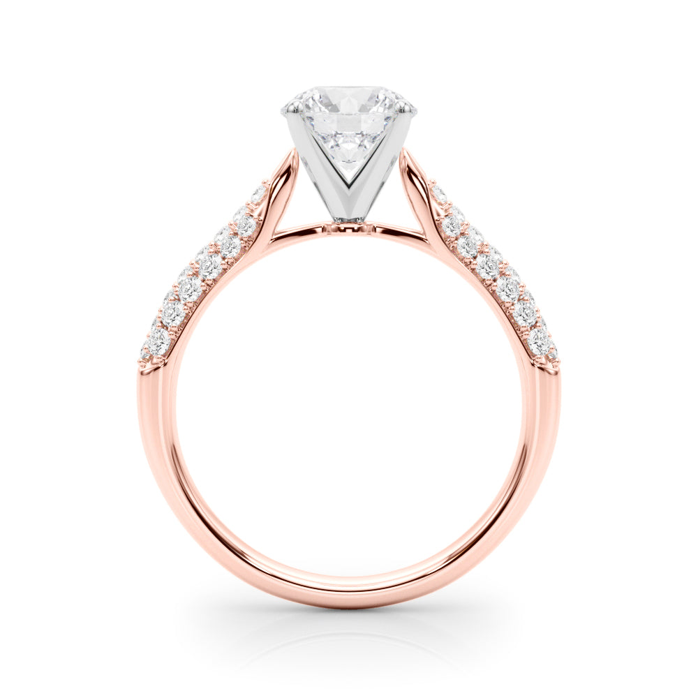 Petite Pavé Diamond Engagement Ring (1/4 ct. tw.)