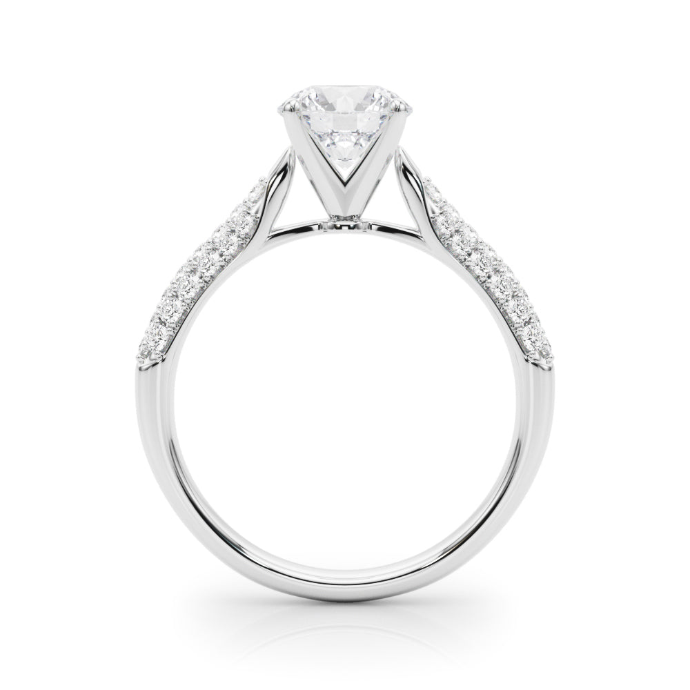 Petite Pavé Diamond Engagement Ring (1/4 ct. tw.)