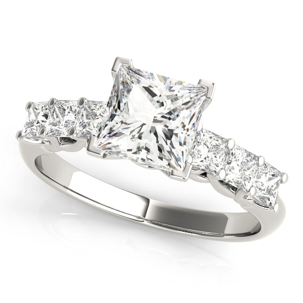 Graduated Five-Stone Princess-Cut Diamond Engagement Ring (5/8 ct. tw.)